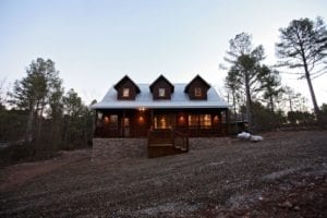 Stonewood Cabin front exterior