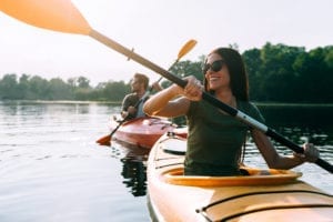 Photo of Couple Broken Bow Kayaking on the Lake.