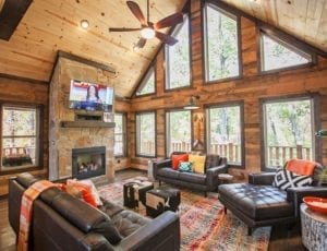 Photo of a Blue Beaver Cabin on Broken Bow Fishing Trip.