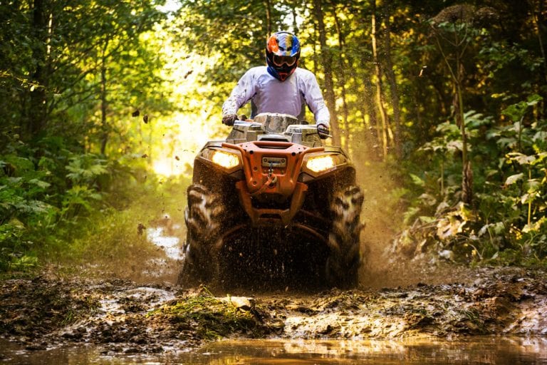 Photo of an ATV Rider on One of the Muddiest Broken Bow ATV Trails