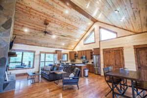 A well-appointed cabin rental in Broken Bow, OK, the perfect place to relax after doing all of the fun things to do in winter in the area