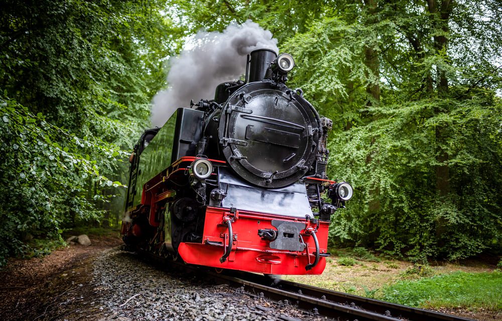 A train ride through the forest in Broken Bow